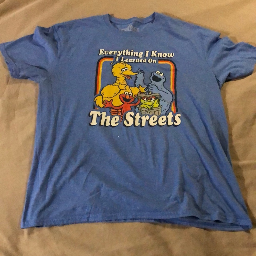 Sesame Street Blue Short Sleeve Tee